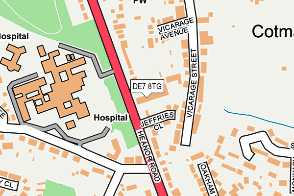 DE7 8TG map - OS OpenMap – Local (Ordnance Survey)