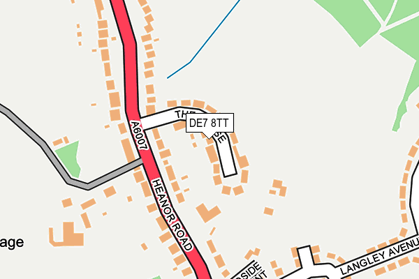 DE7 8TT map - OS OpenMap – Local (Ordnance Survey)