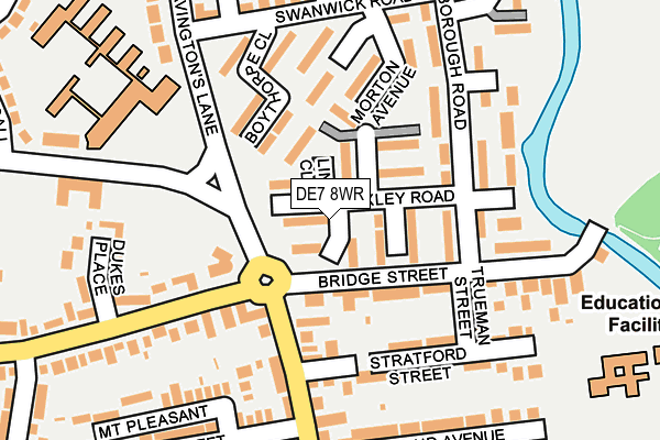 DE7 8WR map - OS OpenMap – Local (Ordnance Survey)