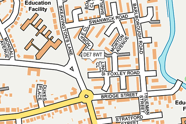 DE7 8WT map - OS OpenMap – Local (Ordnance Survey)