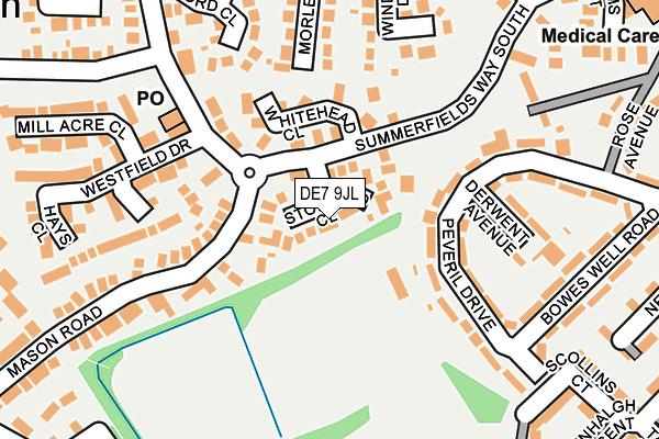 DE7 9JL map - OS OpenMap – Local (Ordnance Survey)