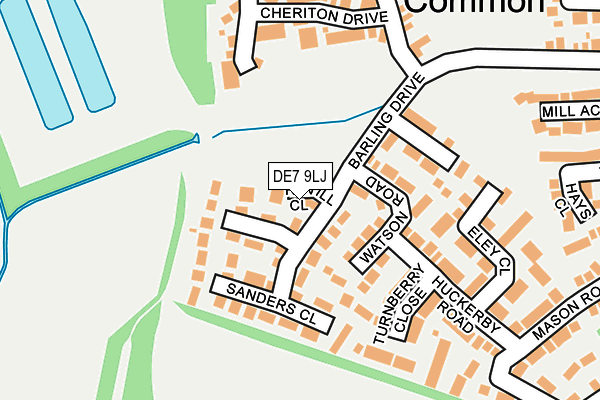 DE7 9LJ map - OS OpenMap – Local (Ordnance Survey)