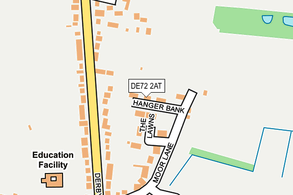 DE72 2AT map - OS OpenMap – Local (Ordnance Survey)