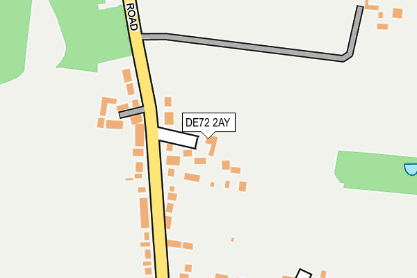 DE72 2AY map - OS OpenMap – Local (Ordnance Survey)