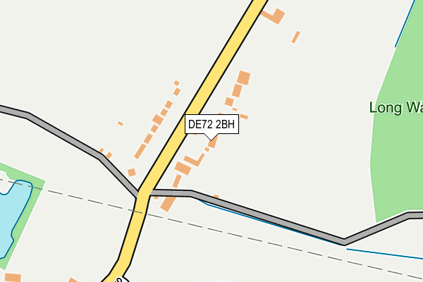 DE72 2BH map - OS OpenMap – Local (Ordnance Survey)