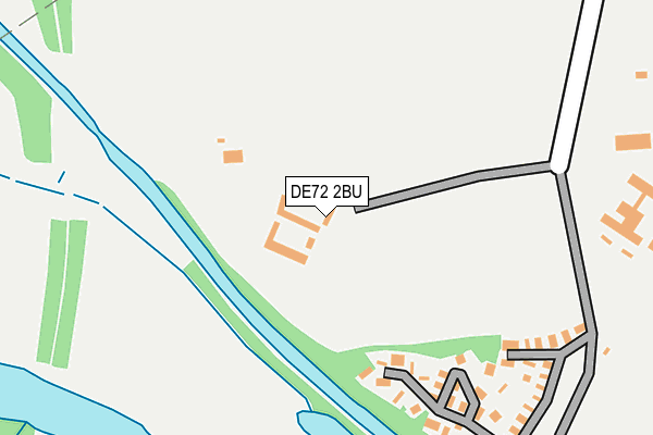 DE72 2BU map - OS OpenMap – Local (Ordnance Survey)