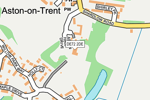 DE72 2DE map - OS OpenMap – Local (Ordnance Survey)