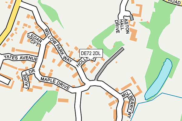 DE72 2DL map - OS OpenMap – Local (Ordnance Survey)
