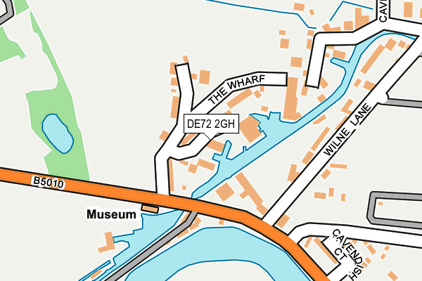 DE72 2GH map - OS OpenMap – Local (Ordnance Survey)