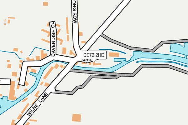DE72 2HD map - OS OpenMap – Local (Ordnance Survey)
