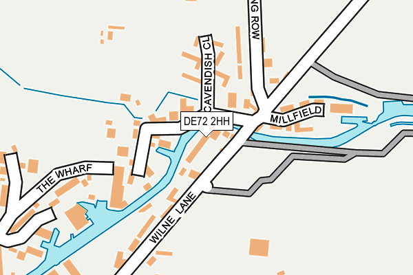 DE72 2HH map - OS OpenMap – Local (Ordnance Survey)