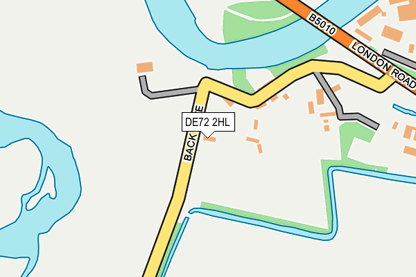 DE72 2HL map - OS OpenMap – Local (Ordnance Survey)