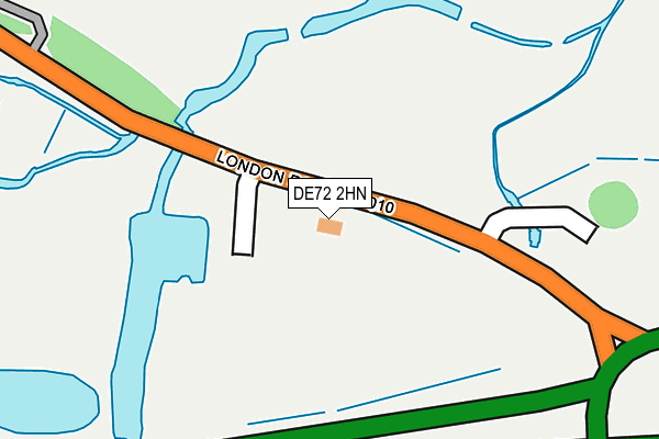 DE72 2HN map - OS OpenMap – Local (Ordnance Survey)