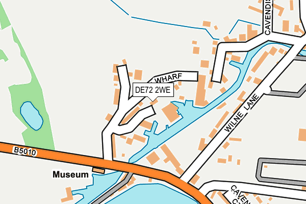 DE72 2WE map - OS OpenMap – Local (Ordnance Survey)