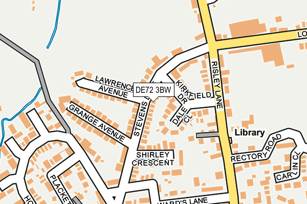DE72 3BW map - OS OpenMap – Local (Ordnance Survey)