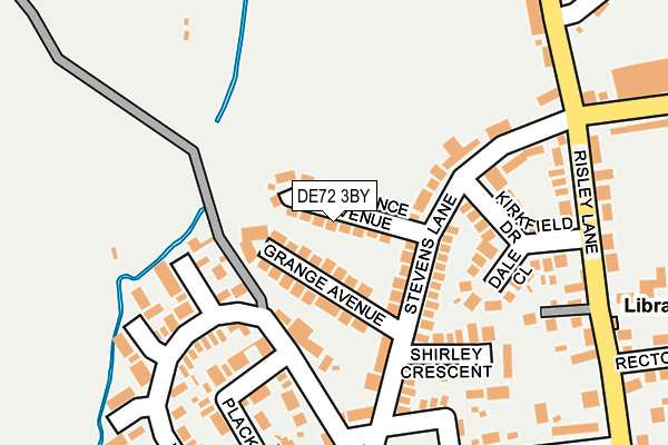 DE72 3BY map - OS OpenMap – Local (Ordnance Survey)