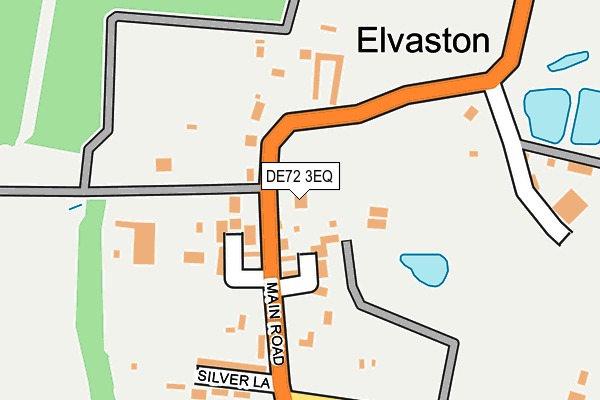 DE72 3EQ map - OS OpenMap – Local (Ordnance Survey)