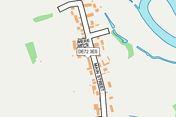 DE72 3ES map - OS OpenMap – Local (Ordnance Survey)