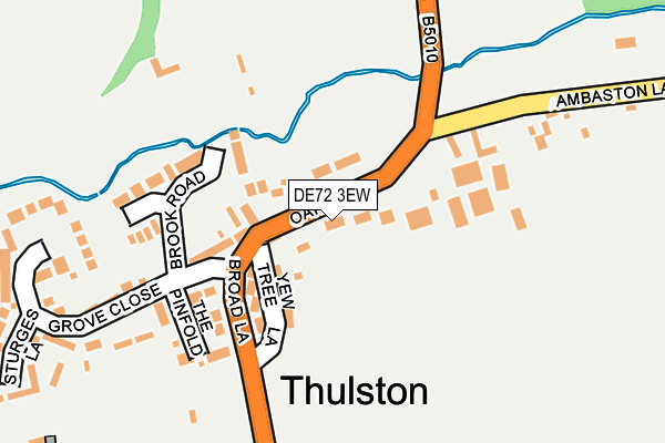 DE72 3EW map - OS OpenMap – Local (Ordnance Survey)