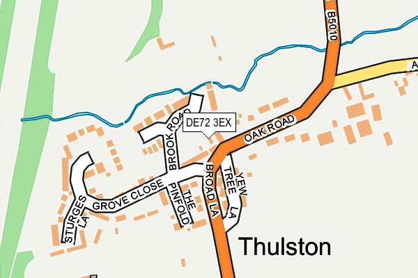 DE72 3EX map - OS OpenMap – Local (Ordnance Survey)