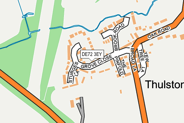 DE72 3EY map - OS OpenMap – Local (Ordnance Survey)