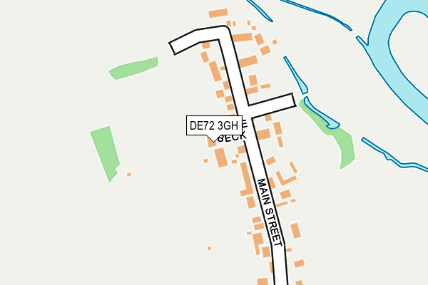 DE72 3GH map - OS OpenMap – Local (Ordnance Survey)