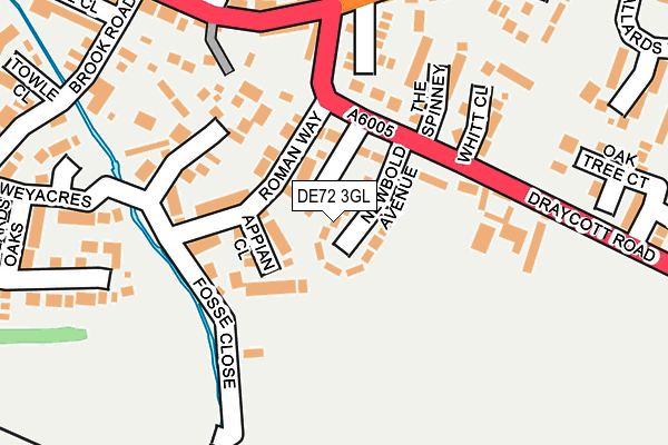 DE72 3GL map - OS OpenMap – Local (Ordnance Survey)