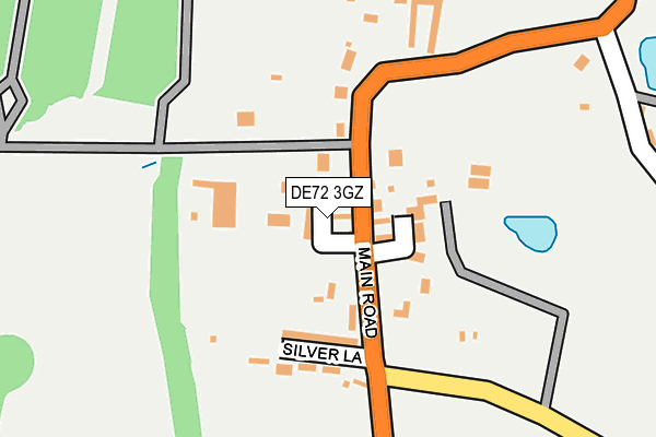 DE72 3GZ map - OS OpenMap – Local (Ordnance Survey)