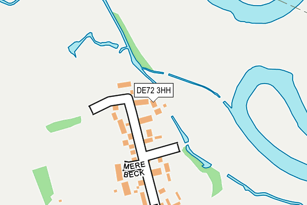 DE72 3HH map - OS OpenMap – Local (Ordnance Survey)