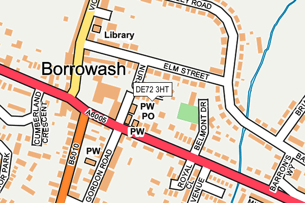 DE72 3HT map - OS OpenMap – Local (Ordnance Survey)