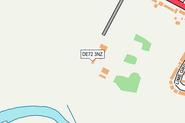 DE72 3NZ map - OS OpenMap – Local (Ordnance Survey)