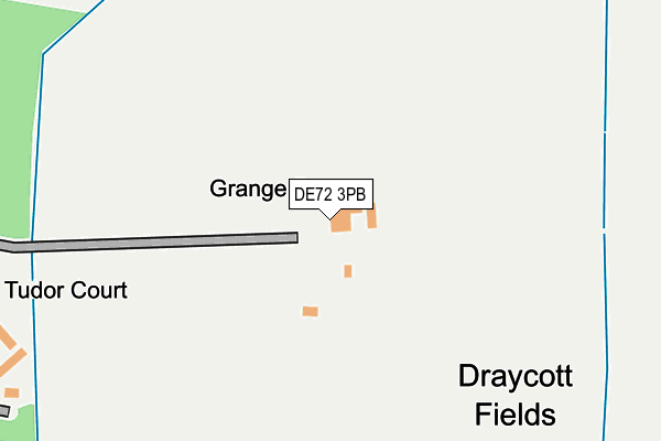 DE72 3PB map - OS OpenMap – Local (Ordnance Survey)