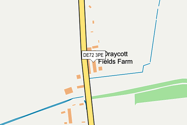 DE72 3PE map - OS OpenMap – Local (Ordnance Survey)