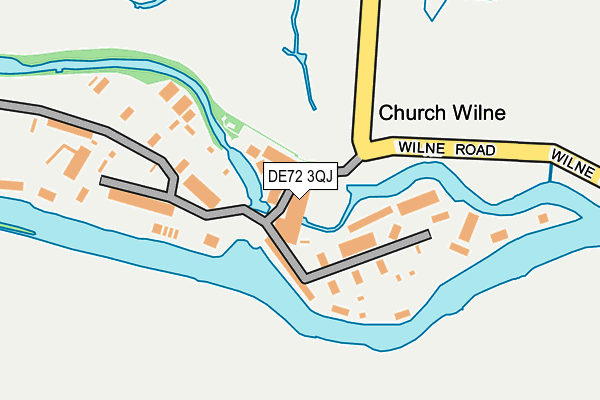 DE72 3QJ map - OS OpenMap – Local (Ordnance Survey)