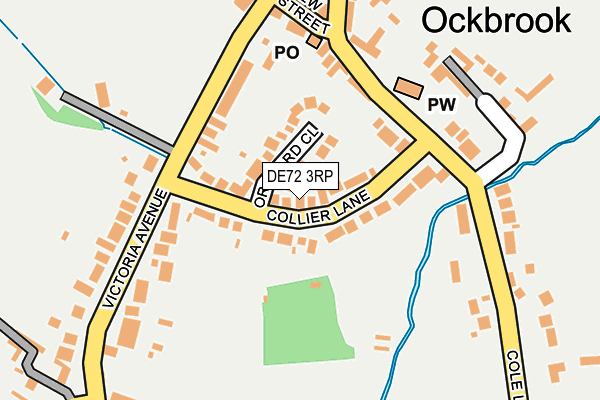DE72 3RP map - OS OpenMap – Local (Ordnance Survey)