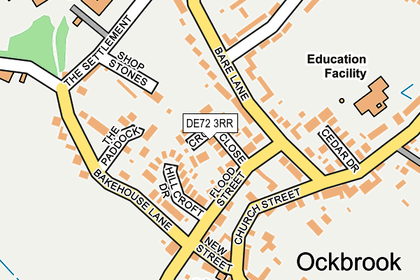 DE72 3RR map - OS OpenMap – Local (Ordnance Survey)