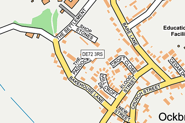 DE72 3RS map - OS OpenMap – Local (Ordnance Survey)