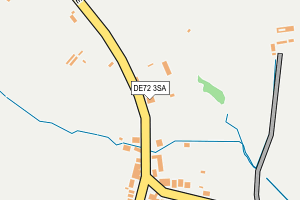 DE72 3SA map - OS OpenMap – Local (Ordnance Survey)