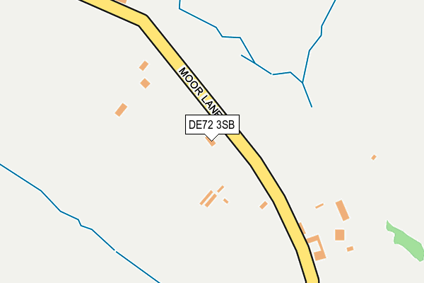 DE72 3SB map - OS OpenMap – Local (Ordnance Survey)