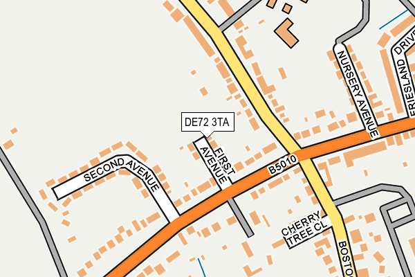 DE72 3TA map - OS OpenMap – Local (Ordnance Survey)