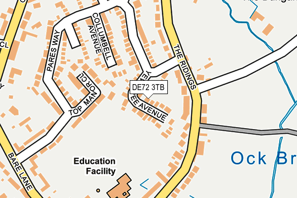 DE72 3TB map - OS OpenMap – Local (Ordnance Survey)