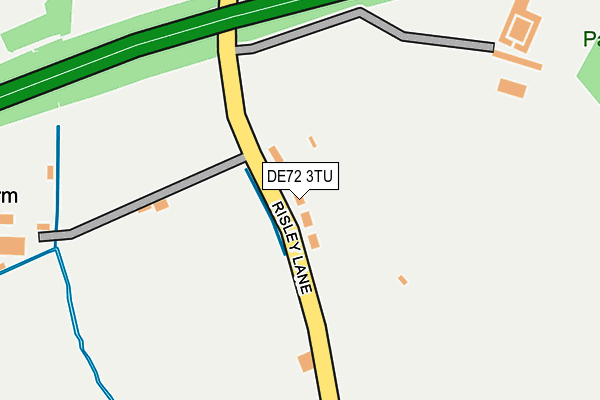 DE72 3TU map - OS OpenMap – Local (Ordnance Survey)
