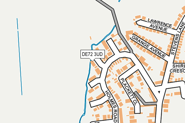 DE72 3UD map - OS OpenMap – Local (Ordnance Survey)