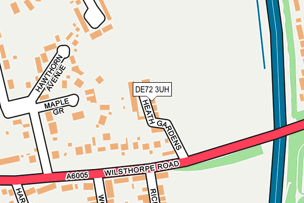 DE72 3UH map - OS OpenMap – Local (Ordnance Survey)