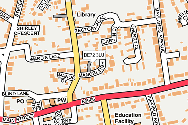 Map of MSBS LTD at local scale