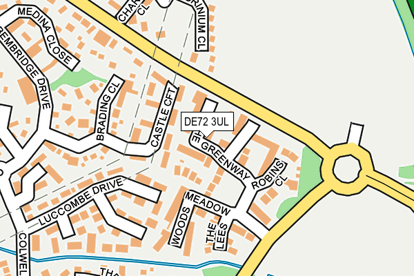 DE72 3UL map - OS OpenMap – Local (Ordnance Survey)