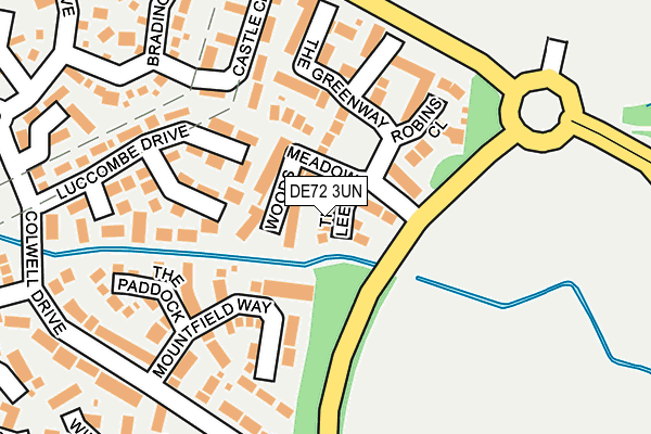 DE72 3UN map - OS OpenMap – Local (Ordnance Survey)