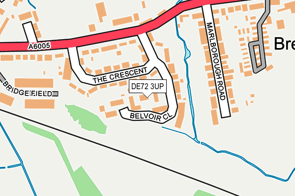 DE72 3UP map - OS OpenMap – Local (Ordnance Survey)