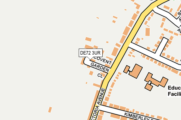DE72 3UR map - OS OpenMap – Local (Ordnance Survey)