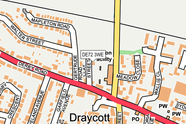 DE72 3WE map - OS OpenMap – Local (Ordnance Survey)